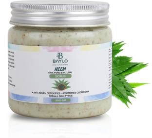 BAYLO Purifying Neem Face Scrub Anti-acne Detoxifies With Shea Butter And Olive Oil Scrub
