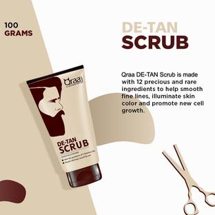 Qraa De-Tan Scrub, Essential For Men (Pack of 2) Scrub