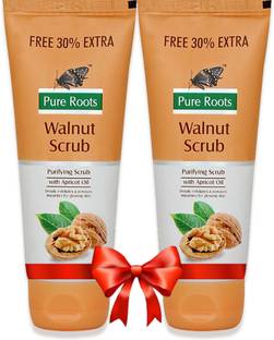 Pure Roots Walnut Scrub Pack of 2 (100g*2) Scrub
