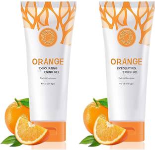 PHC Natural Orange Exfoliating Gel for Skin Texture - Improves Skin Smoothness Scrub