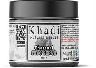 khadi natural herbal Charcoal Face Scrub 180gm Scrub
