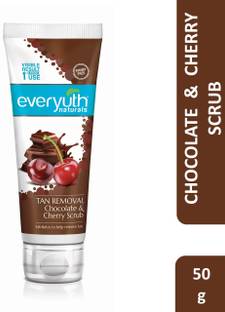 Everyuth Naturals Tan Removal Chocolate & Cherry Scrub|D tan, Detoxify & Cleanse|Paraben Free Scrub
