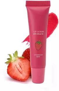 HUZURLU Best Strawberry Lip Scrub For Pigmentation,Dark Lips scrub Scrub