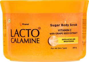 Lacto Calamine Vitamin C Sugar Body Scrub | Mild Exfoliation+Glowing Skin Scrub