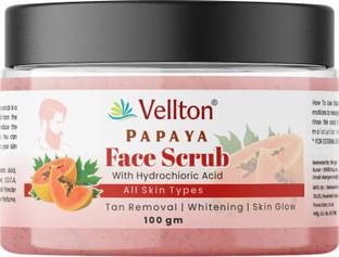 vellton Papaya Brightening & Revitalizing Tan Removal Face  Scrub