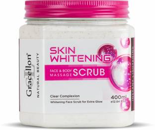 Gracellon Skin Whitening Face and Body Massage Scrub | Instant Lightening Scrub