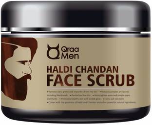 Qraa Haldi Chandan Face Scrub for Skin Brightening Scrub