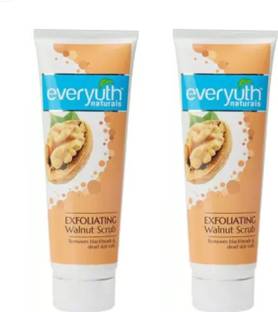 Everyuth Naturals Exfoliating Walnut Scrub 50+50 Pack Of 2 Scrub
