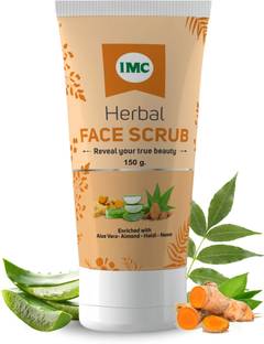 IMC Herbal Face Scrub | Helps In D Tanning | Helps to Remove Blackheads and Natural Scrub