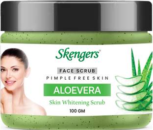 skengers Aloe vera Face Scrub for Glowing Skin, With Vitamin C Scrub