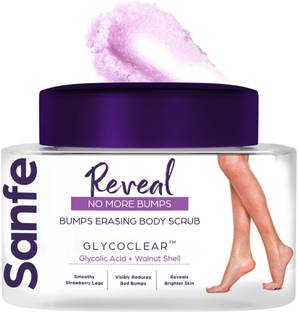 Sanfe Reveal No More Bumps Erasing Body Scrub for Rough & Bumpy Skin, Tan Removal Scrub