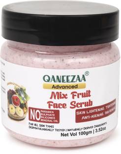 Qaneezaa Advanced Mix Fruit Face Body Scrub for Tan Removal & Soft-Smooth Skin Scrub