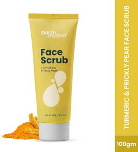 Earth Rhythm Face Scrub with Turmeric & Prickly Pear | Detoxify, Removes Grime, Unclogs Pores Scrub