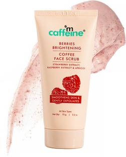 mCaffeine Berries Brightening Coffee Face Scrub | Gently Exfoliates | Tan Removal  Scrub