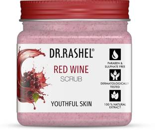 DR.RASHEL Red Wine Face & Body Scrub | Natural Glow with Deep Skin Rejuvenation | Scrub