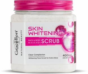Gracellon Skin Whitening Face and Body Massage Scrub | Instant Lightening Scrub