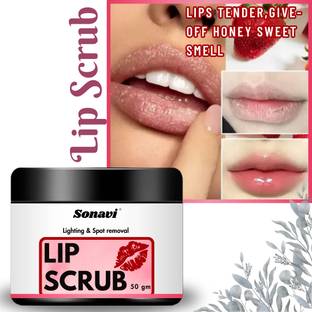Sonavi Lip Scrub Cream for Brightening Dark Lips | Face Scrub for Smooth Lips Scrub