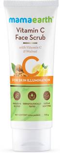 Mamaearth Glowing Skin With Vitamin C and Walnut For Skin Illumination Face Scrub