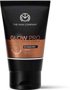 THE MAN COMPANY Glow Pro Charcoal Face Scrub for Men | For Dark Spots & Oily Skin Face Scrub