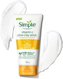 Simple Protect N Glow Vitamin C Glow Clay Scrub|| 150g Scrub