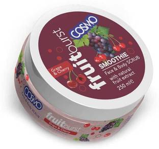 COSMO Grape & Cherry Face and Body Scrub, With Natural Fruit Extract Scrub