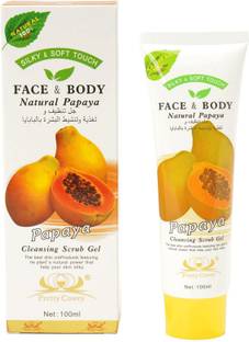 PRETTY COWRY Face & Body Natural Papaya Cleansing Scrub Gel 100 ml Scrub