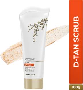 OZONE D-Tan Face Scrub 100 G - For Tan Removal. Helps Removes Tan, Prevents Sun Damage & Boosts Skin Complexion Scrub