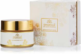 Swarnak 24K Gold Ayurveda Radiance Face Scrub-25 gm, Naturally Exfoliates, Moisturizes Scrub
