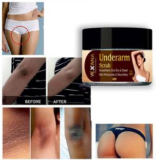 vexana Dark Underarm & Bikini skin Whitening Cream For Brighten Skin(50 gm) Scrub