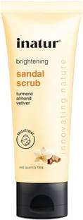 inatur Sandal For Skin Brightening With Turmeric and Almond Scrub