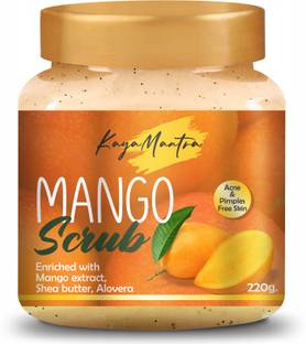 KayaMantra Mango Face Scrub for Glowing Skin, Men and Women Scrub