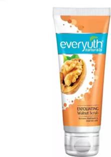 Everyuth Naturals Exfoliating Walnut Face Scrub Black heads and Dead Skin Cells Scrub pack of 1 Scrub