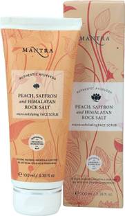 MANTRA Peach, Saffron & Himalayan Rock Salt Micro Exfoliating Face  Scrub