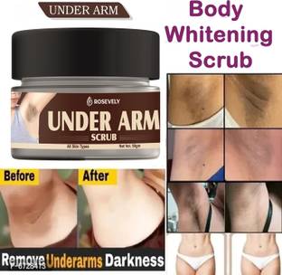 Rosevely Under Arm Scrub For Lightning /Dark Spot Removals Body Scrub For All Skin Typ Scrub