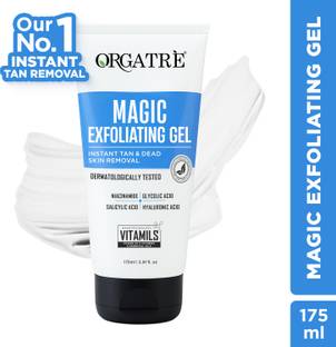 Orgatre Instant Tan & Dead Skin Removal Exfoliating Gel | Tanning Dead Skin Remover Gel Scrub