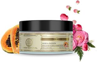 KHADI NATURAL Ayurvedic Rose & Papaya Face  Scrub