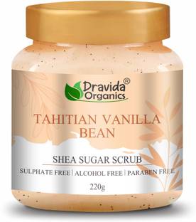 Dravida Organics Shea Sugar Scrub - Sulphate Free | Alcohol Free | Paraben Free Scrub