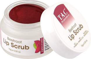 TAC - The Ayurveda Co. Beetroot Lip Scrub for Dark, Dry & Chapped Lips, Reduces Lip Pigmentation Scrub