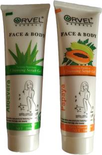 orvel Cleansing Scrub Gel Alovera & Papaya-b21 Scrub