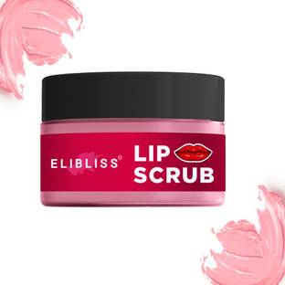 ELIBLISS Hydrating Strawberry Lip Scrub for a Smooth, Kissable and Fresh Look Scrub
