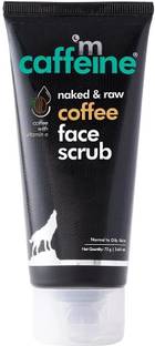 mCaffeine Face Scrub for D Tan, Helps in Skin Brightening and Remove Blackheads, Dark Spot Scrub