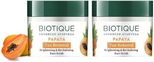 BIOTIQUE Bio Papaya Revitalizing Tan-removal-Pack of 2 Scrub