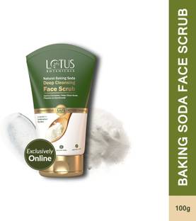 Lotus Botanicals Natural Baking Soda Deep Cleansing Face| Gently Exfoliates & Reduces Acne Scrub