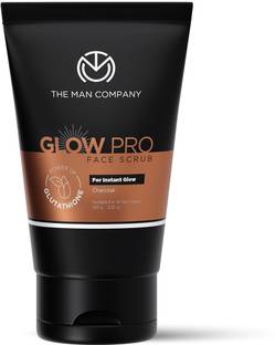 द मैन कंपनी Glow Pro Charcoal Face Scrub for Men | For Dark Spots & Oily Skin Face स्क्रब