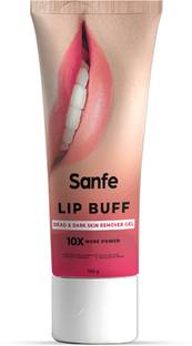 Sanfe Lip Buff Dead & Dark Skin Remover Gel, Soft Pink & Smooth Lips for Men & Women, Scrub