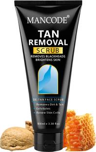 MANCODE Tan Removal Scrub – Tan Removes Blackheads | Exfoliates & Renews Skin Cells Scrub