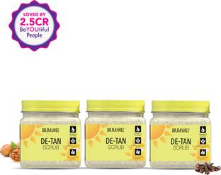 DR.RASHEL De-Tan Scrub with Walnut & Clove Extract | For Exfoliation (Pack of 3) Scrub