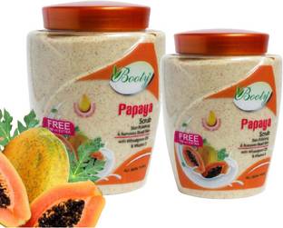 BOOTY Papaya face scrub with wheatgerm oil & vitamin E Scrub
