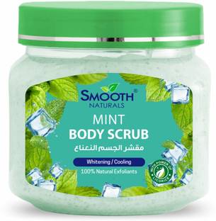SMOOTH NATURALS Mint Body Scrub| Enriched with Peppermint Leaf Extracts | For All Skin Types Scrub