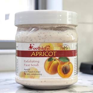 feelhigh Apricot Scrub Exfoliating Apricot And peach extract for Skin Conditioning Scrub